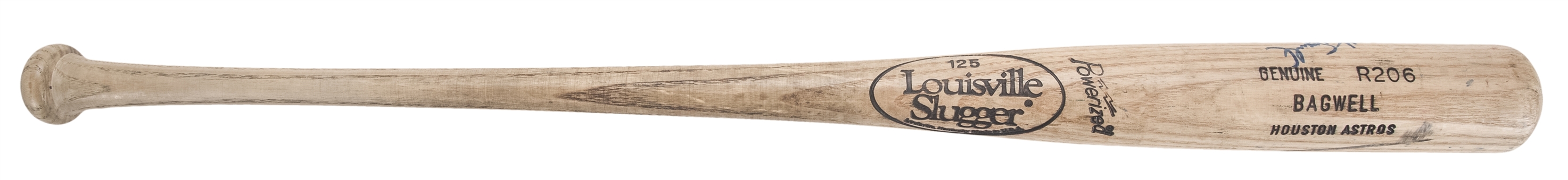 1991-1992 Jeff Bagwell Houston Astros Game Used & Signed Louisville Slugger R206 Model Bat (PSA/DNA GU 8)